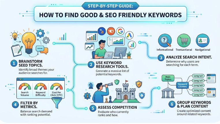 How to Find Good and SEO Friendly Keywords: A Step-by-Step Guide