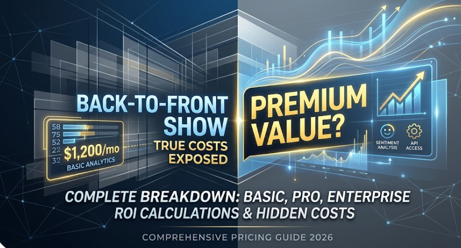 BackToFrontShow Pricing (2026): Is It Worth $1,200/Month? Complete Cost Breakdown & ROI Analysis